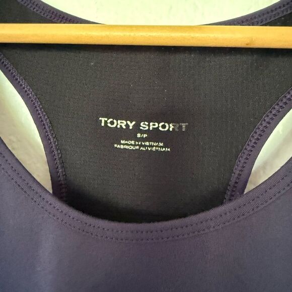 Tory Sport Black Tank Top with Scoop Neckline - Picture 4 of 4